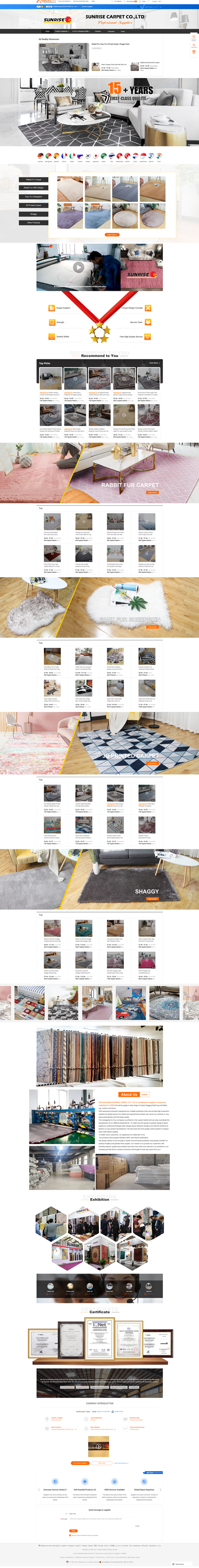 地毯阿里國際站代運營案例