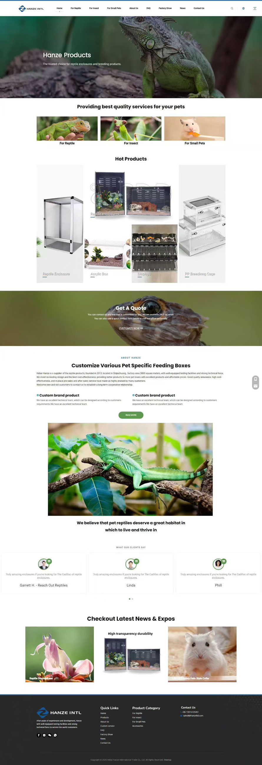 寵物外貿建站案例